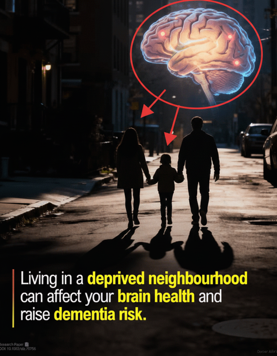 The Hidden Impact: How Neighborhood Disadvantage Accelerates Brain Health Decline in Midlife Adults