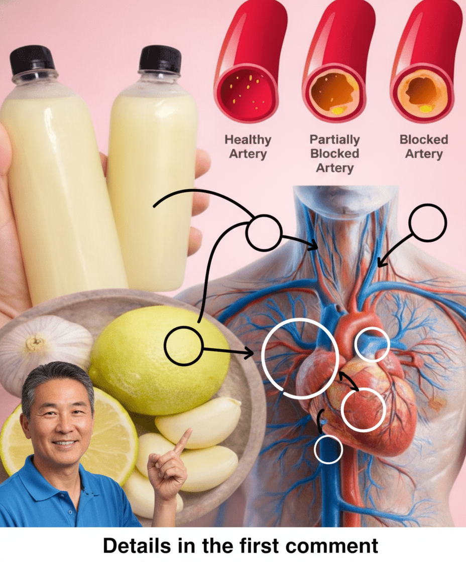 Grandma's Heart Health Elixir: A Traditional Garlic, Lemon, and Ginger Drink for Optimal Circulation