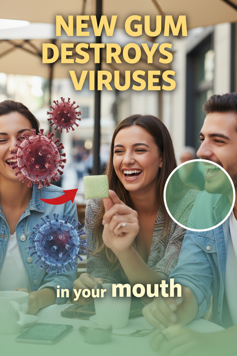 Revolutionary Plant-Based Chewing Gum: A Novel Strategy to Curb Oral Viral Spread