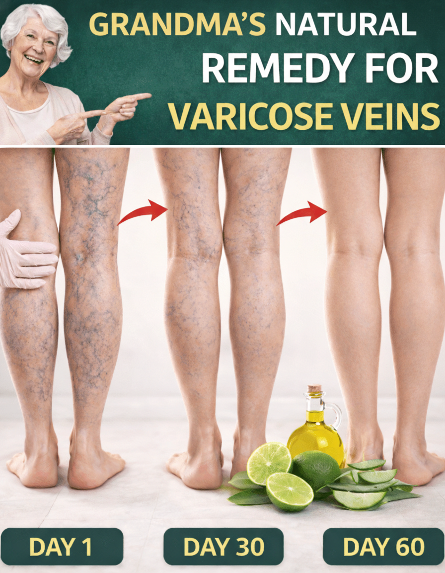 Natural Relief for Varicose Veins: A Gentle Home Remedy with Aloe Vera, Apple Cider Vinegar, and Lemon