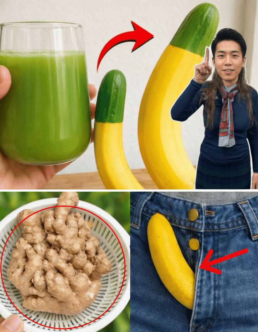 Unlock Natural Vitality: How a Simple Ginger, Onion, and Cucumber Elixir Can Boost Men's Health and Circulation
