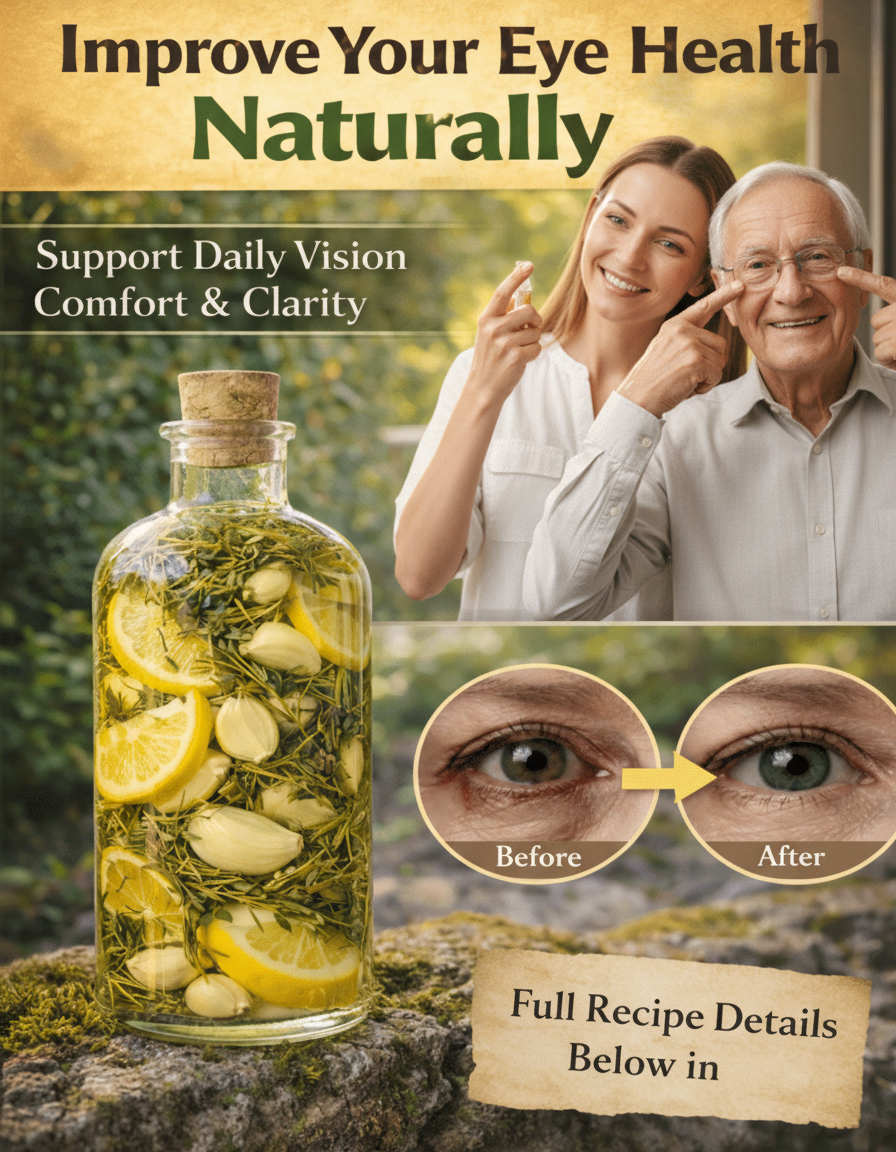 Nourish Your Vision Naturally: A Simple Lemon, Garlic, and Thyme Infusion for Optimal Eye Health
