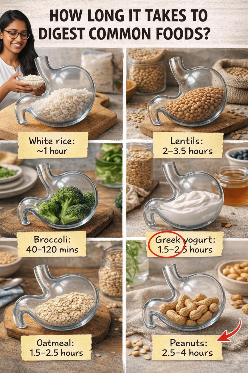 Decoding Digestion: How Long Do Rice, Lentils, Yogurt & Other Foods Take to Process?