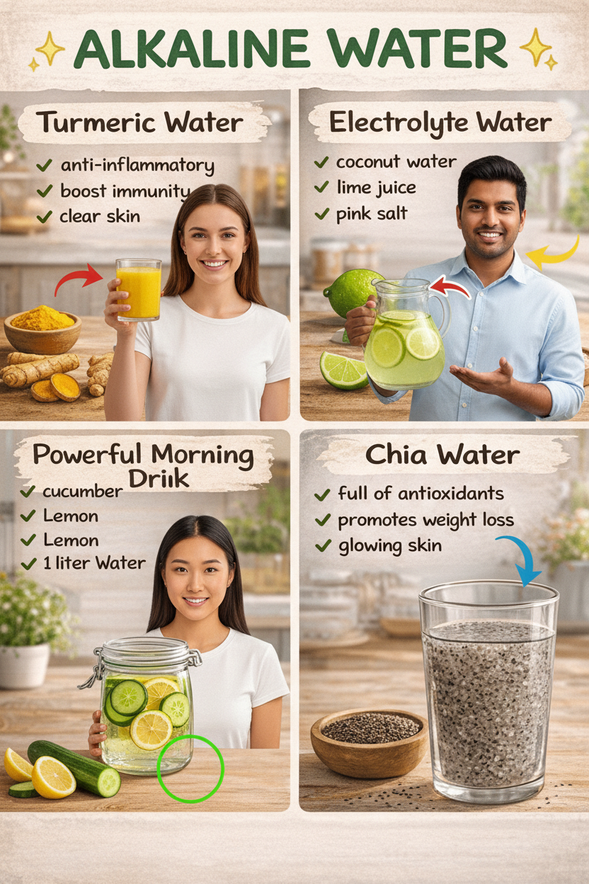 Unlock Natural Vitality: 4 Refreshing Alkaline Water Recipes for Optimal Hydration and Wellness