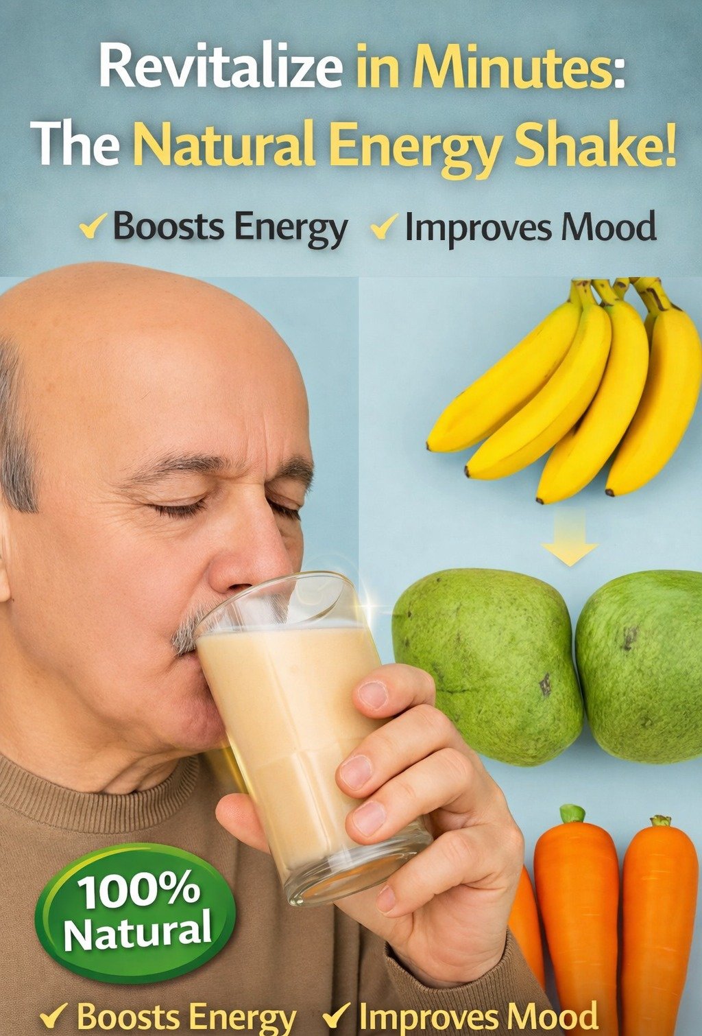 Boost Your Energy and Mood Naturally: The Quick Revitalizing Smoothie