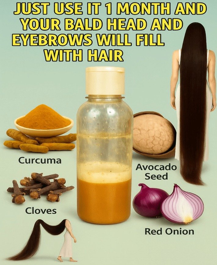 Unlocking Healthier Hair: A Natural Remedy with Turmeric, Cloves, Avocado Seed, and Red Onion