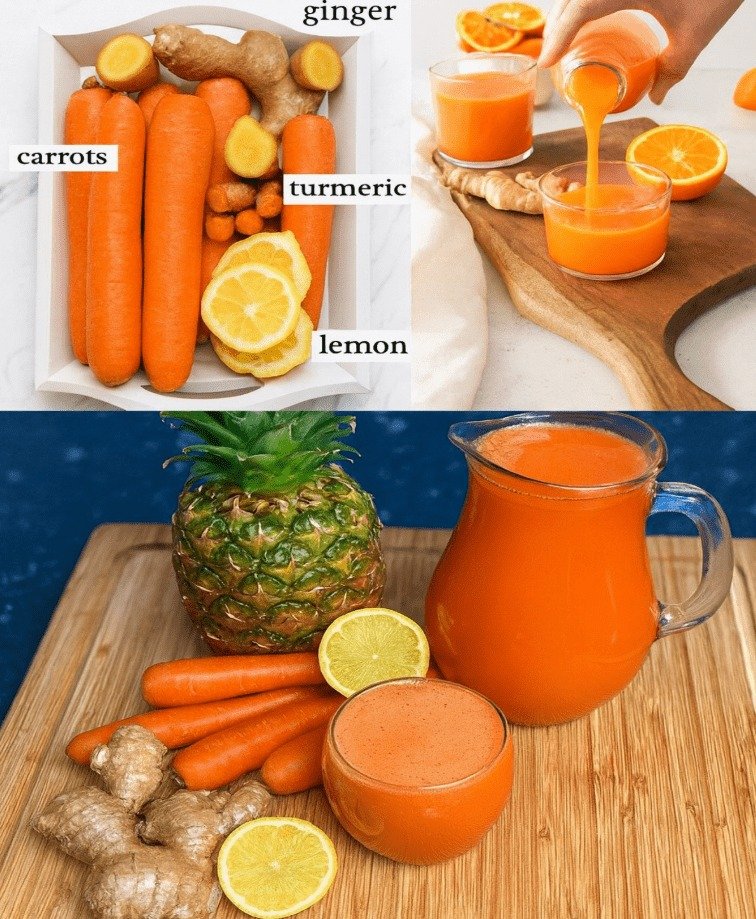 Boosting Wellness with Homemade Pineapple Turmeric Carrot Lemon Juice