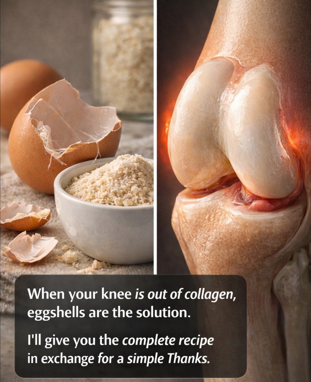 Eggshell for Optimal Knee Health: A Natural Approach to Calcium and Collagen Support