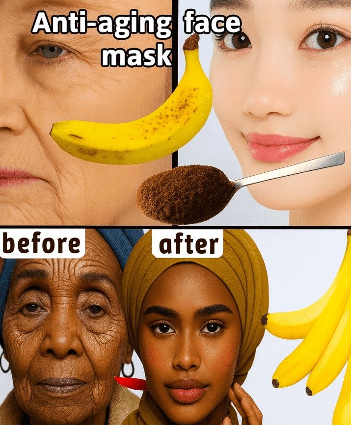 Unveiling Youthful Skin: The DIY Banana & Coffee Anti-Aging Face Mask for Natural Wrinkle Reduction