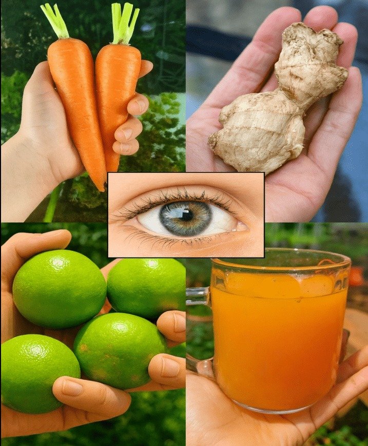 Boost Your Vision Naturally: The Benefits of Carrot, Ginger & Lime Juice for Eye Health