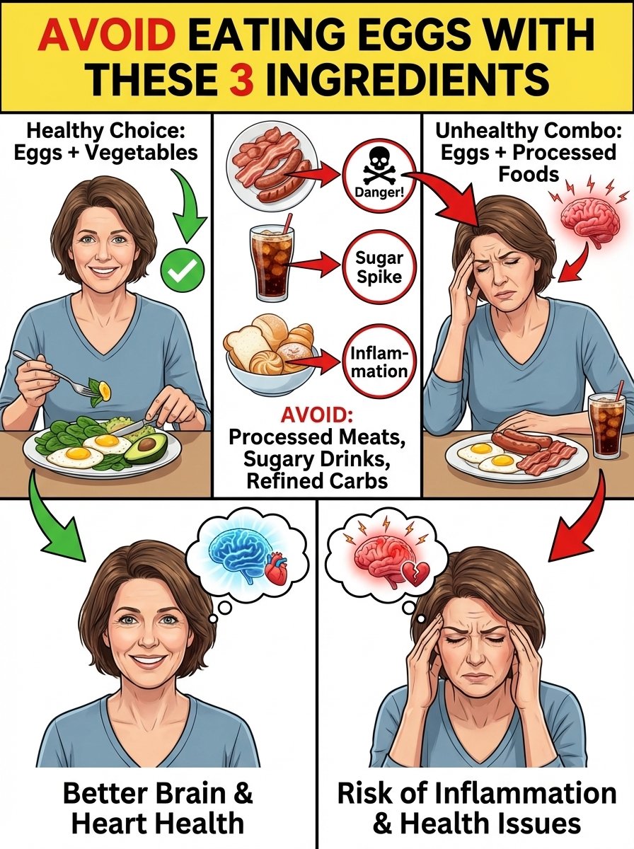 STOP Eating Eggs with THESE 3 Common Foods After 60! You Won't BELIEVE the Hidden Dangers (Doctors Are Silent!)