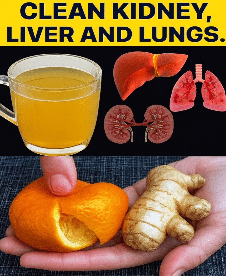 Ginger and Orange Peel Tea: A Natural Elixir for Kidney, Liver, and Lung Support