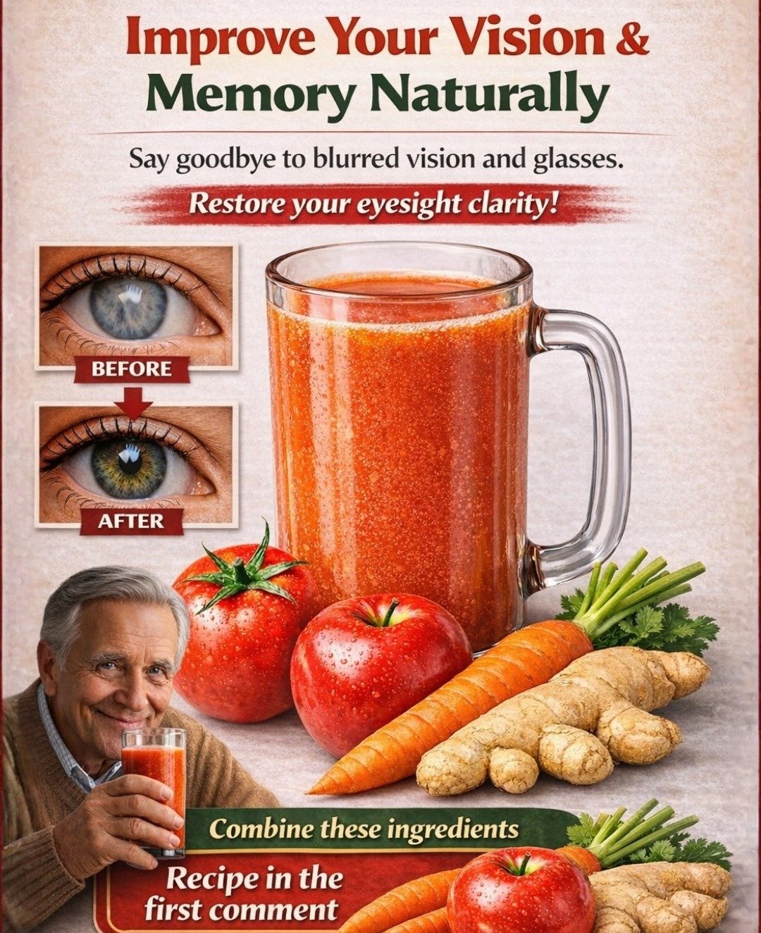 A Natural Drink to Enhance Vision and Sharpen Memory
