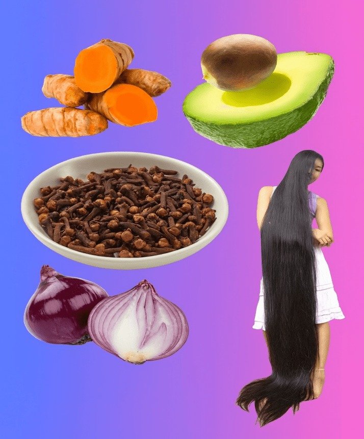 Unlocking Radiant Hair: The Power of Turmeric, Avocado, Cloves, and Onion