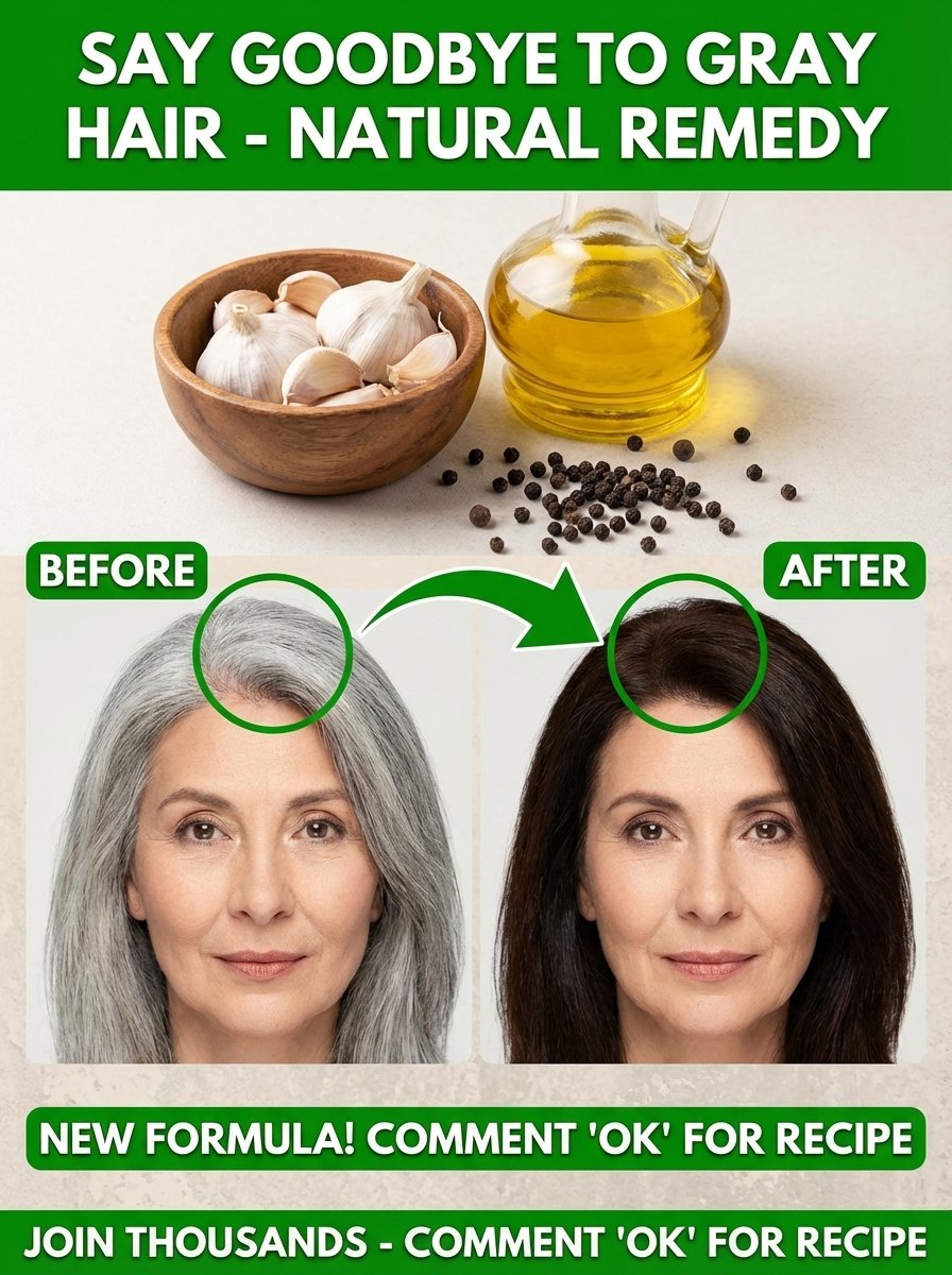 Unlock Your Hair's Natural Color: The 2-Ingredient Kitchen Secret for Gray Hair You NEED to Try!
