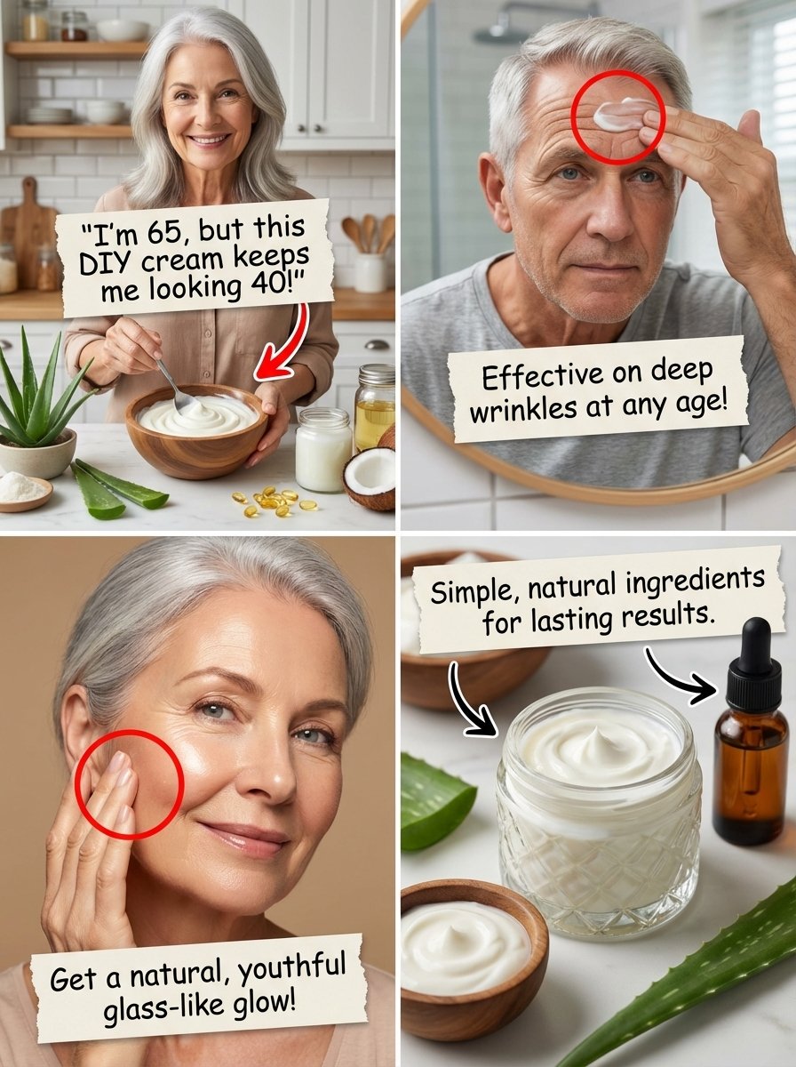 The #1 Homemade Cream for Radiant Skin After 60: A Natural Glow Secret Big Brands Don't Want You To Know!