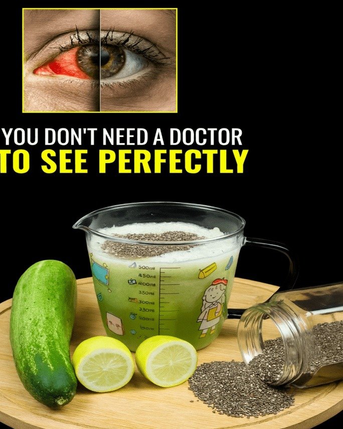 Elevate Your Eye Health: The Refreshing Benefits of a Cucumber, Lemon, and Chia Seed Drink