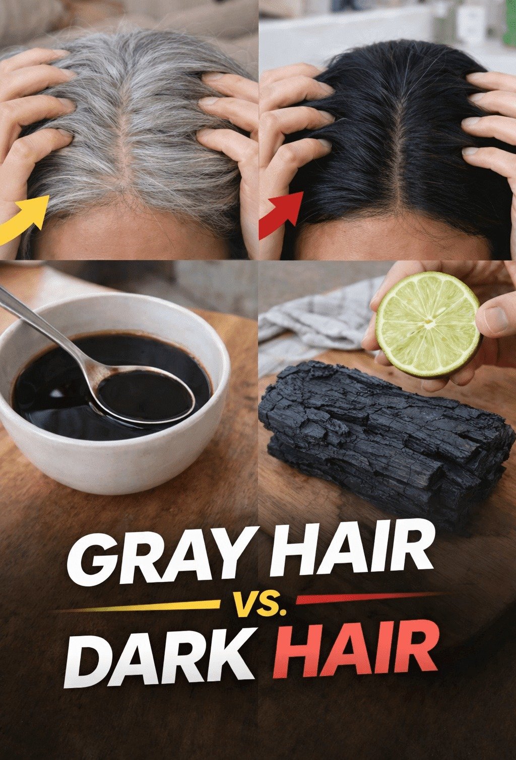 A Natural Approach to Addressing Gray Hair: The Activated Charcoal and Lime Method