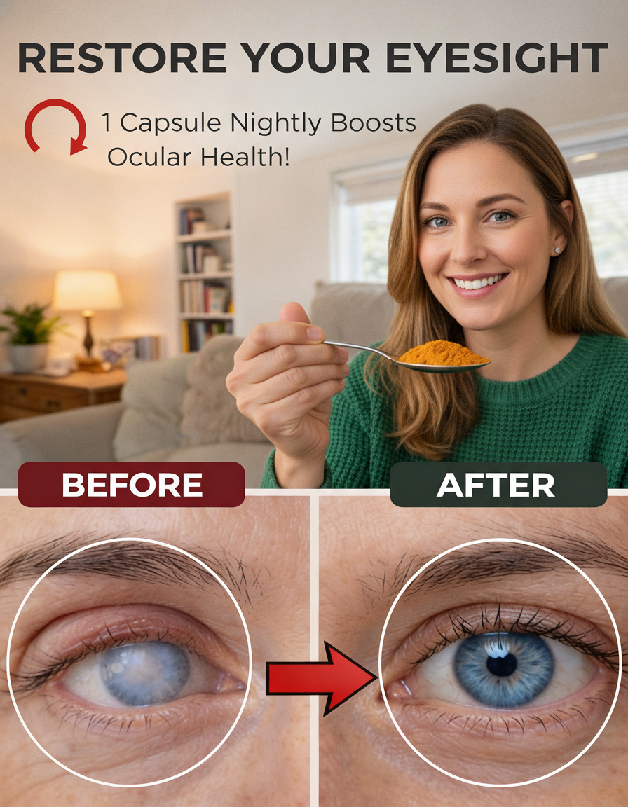 The Golden Secret for Aging Eyes: Why Turmeric Before Bed Matters After 60