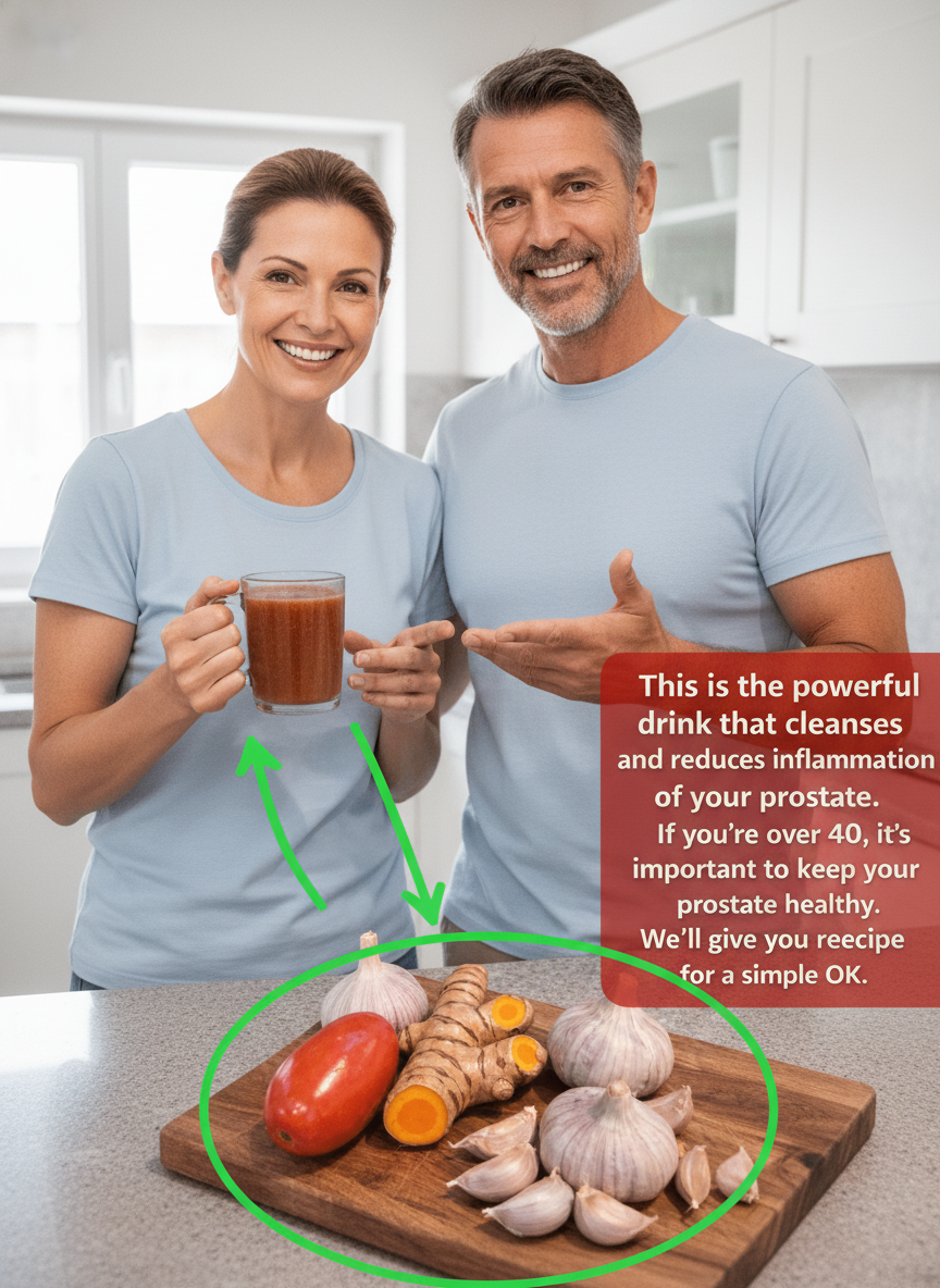 Unlock Prostate Wellness After 40: Your Simple Tomato, Turmeric & Garlic Drink