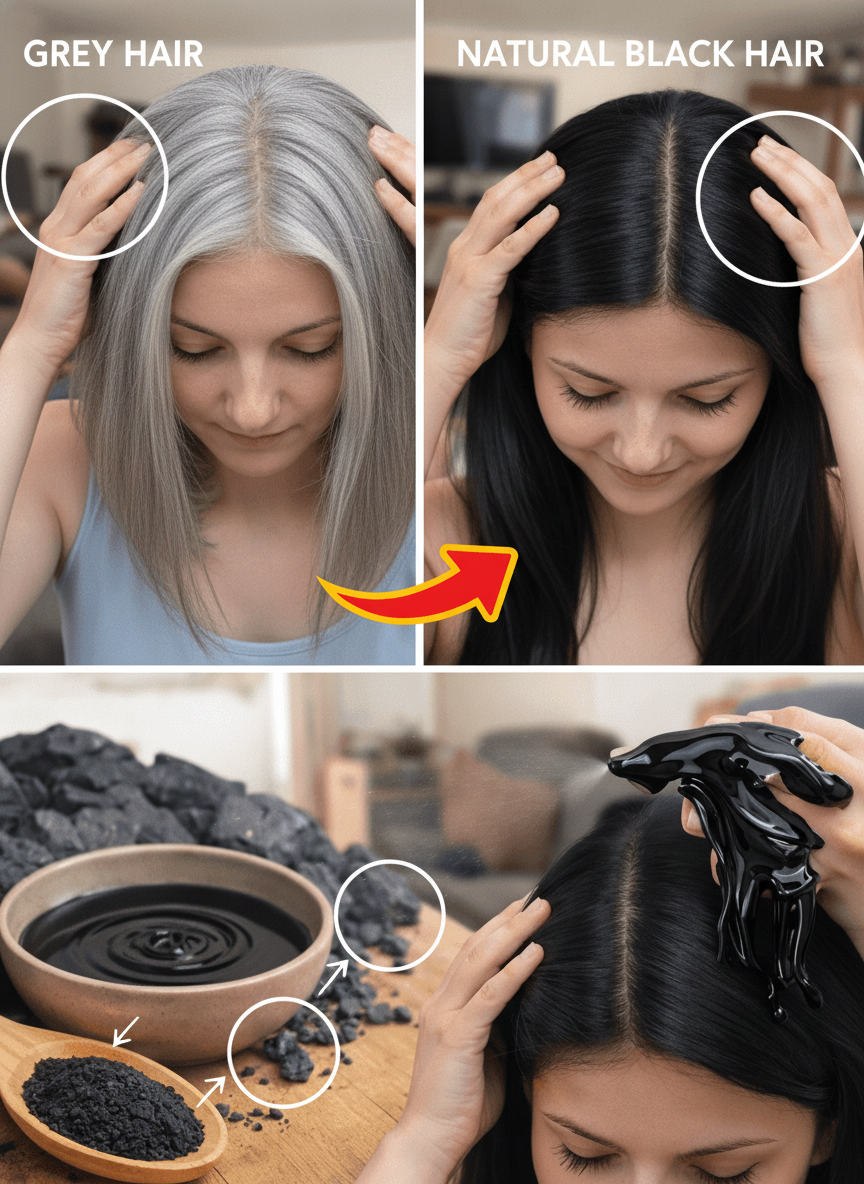 Graying Hair? Discover Activated Charcoal for a Temporary, Natural Darkening Boost
