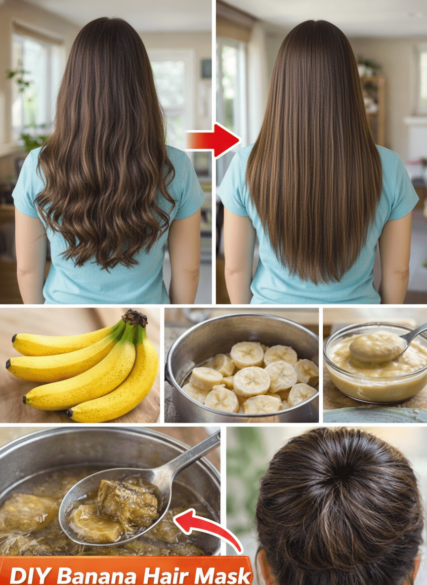 The Banana Peel Hair Rinse: A Natural Secret for Healthier, More Vibrant Hair