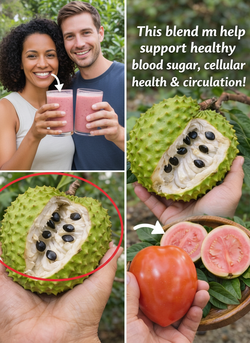 Tropical Elixir: Unlocking Daily Vitality with Soursop, Guava, and Tomato Wellness Smoothie