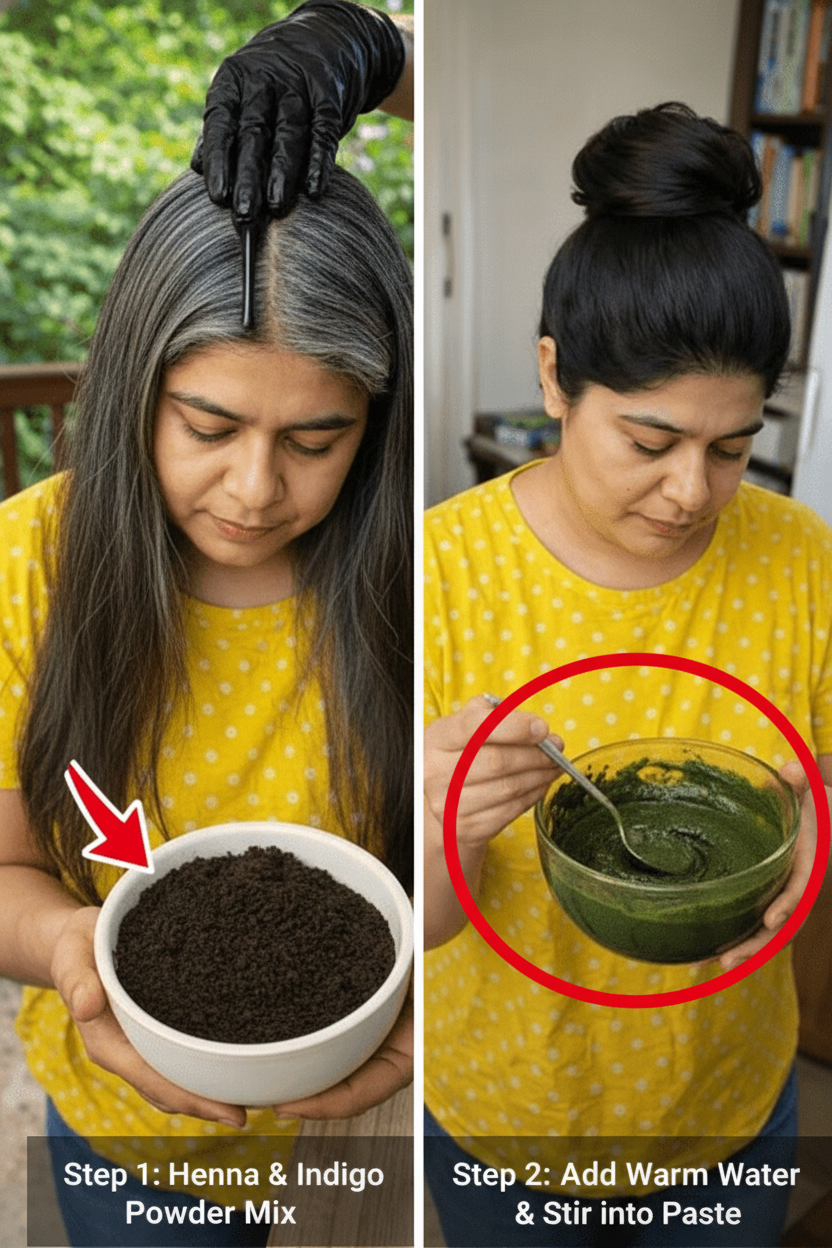 The Gentle Art of Natural Hair Dye: A DIY Guide to Darkening Gray Hair at Home, Chemical-Free