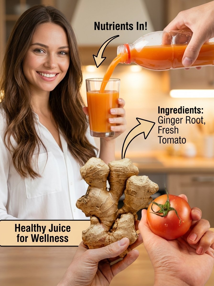 Forget The Crash: This 2-Ingredient Drink Powers You for 8 Hours Straight (Ginger & Tomato Magic!)