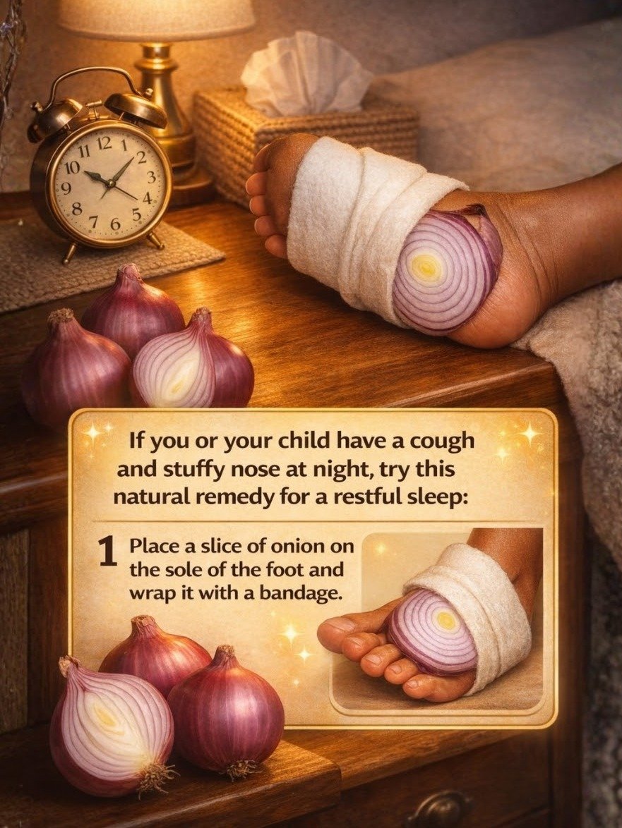 The Bizarre Onion-in-Sock Hack That Could Instantly Soothe Your Nighttime Cough & Congestion