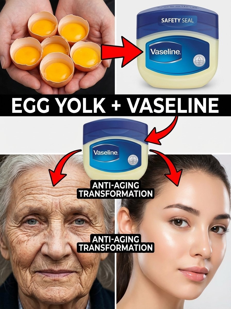 My Mom's 65-Year-Old Face Looked 20 Years Younger! The $2 Egg Yolk & Vaseline Mask Her Friends Thought Was Fillers (Don't Miss This!)