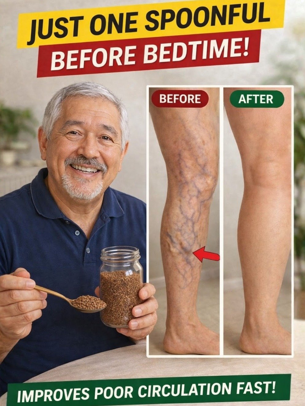 Forget Aches! This 2-Ingredient Nighttime Ritual Could Be the Secret to Amazing Leg & Foot Circulation for Older Adults