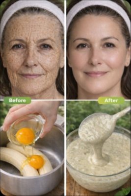 The 2-Ingredient Anti-Aging Secret: Mix Egg Yolk & Banana to Erase Wrinkles FAST!