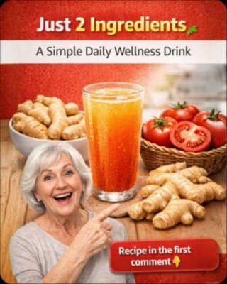 Tired All The Time? This 2-Ingredient Ginger & Tomato Drink Is Your Secret Weapon For Natural Energy!