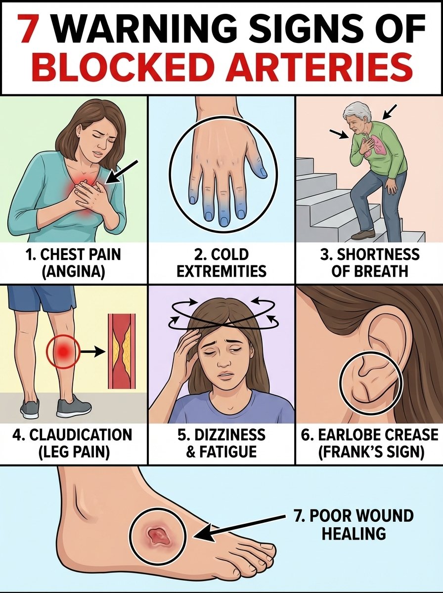 WARNING: Your Body Is Sending These 7 Urgent Signals If Your Arteries Are Blocked – Don't Miss Them!