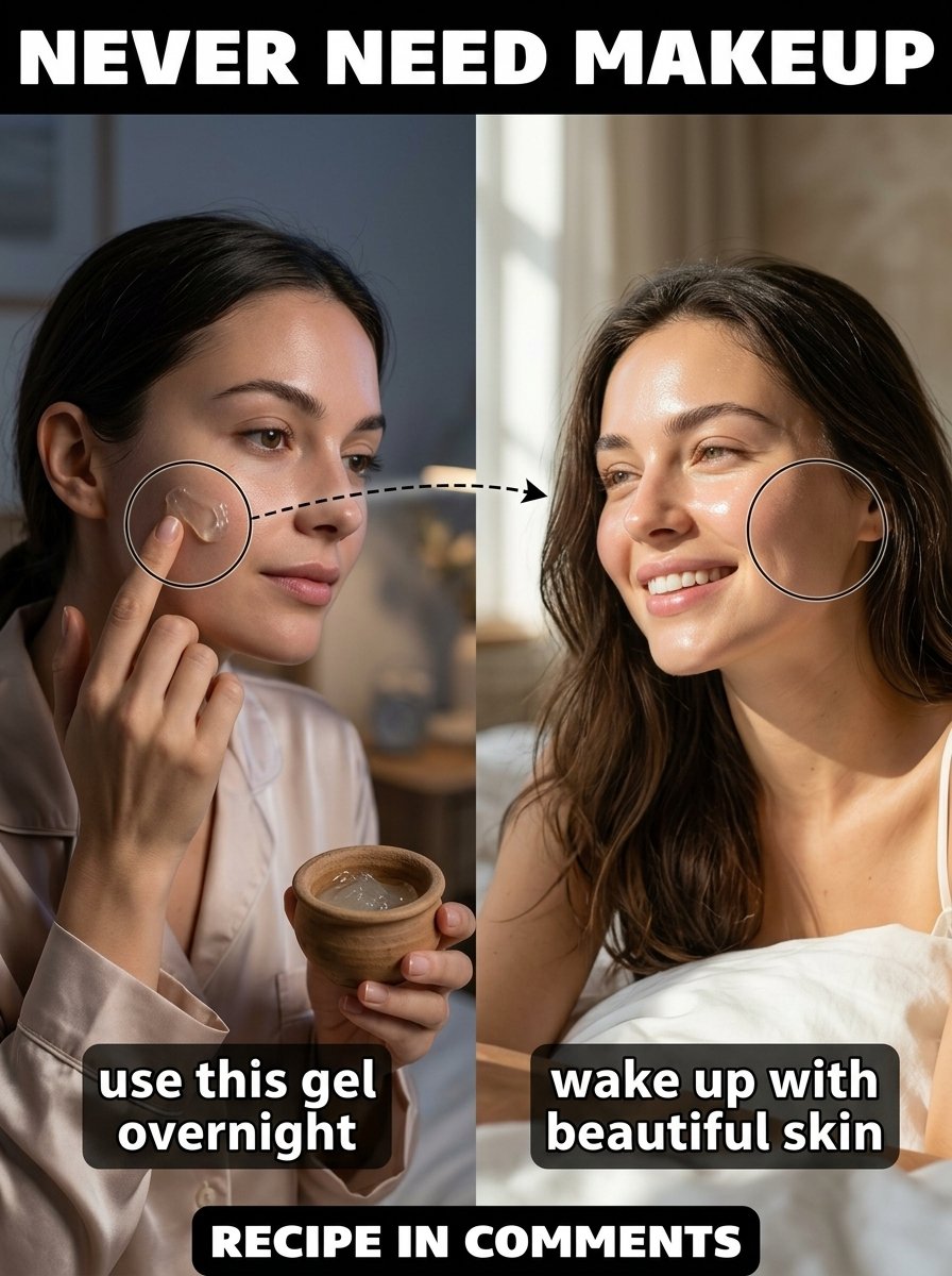 Unlock Flawless Skin Overnight: The 2-Ingredient Natural Gel That Lets You Ditch Makeup Forever!