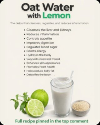 Unlock Your Best Self: This 3-Ingredient Oat & Lemon Drink Is the Secret to Boosting Energy, Digestion & Immunity!