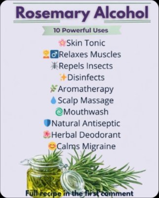The Ancient Secret You're Missing: How to Make Rosemary Alcohol & 25 Mind-Blowing Uses!