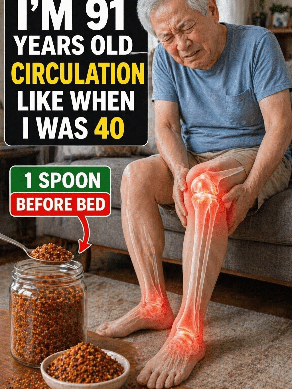 Is Nighttime Leg Discomfort Stealing Your Sleep? This 1-Spoonful Bedtime Ritual Could Be Your Game-Changer!