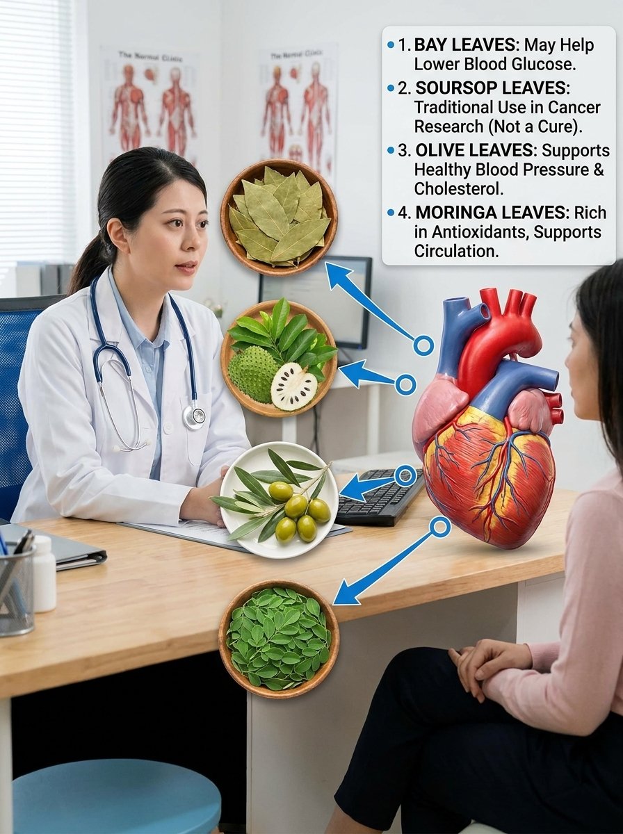 The 4 Forgotten Leaves That Could REVOLUTIONIZE Your Blood Sugar, Circulation & Liver Health!