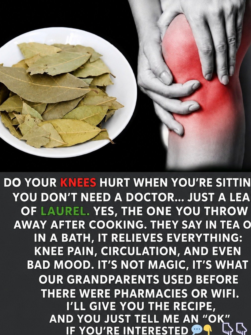 The Ancient Secret to Soothing Achy Knees: Why Everyone's Boiling Bay Leaves for Natural Joint Relief!