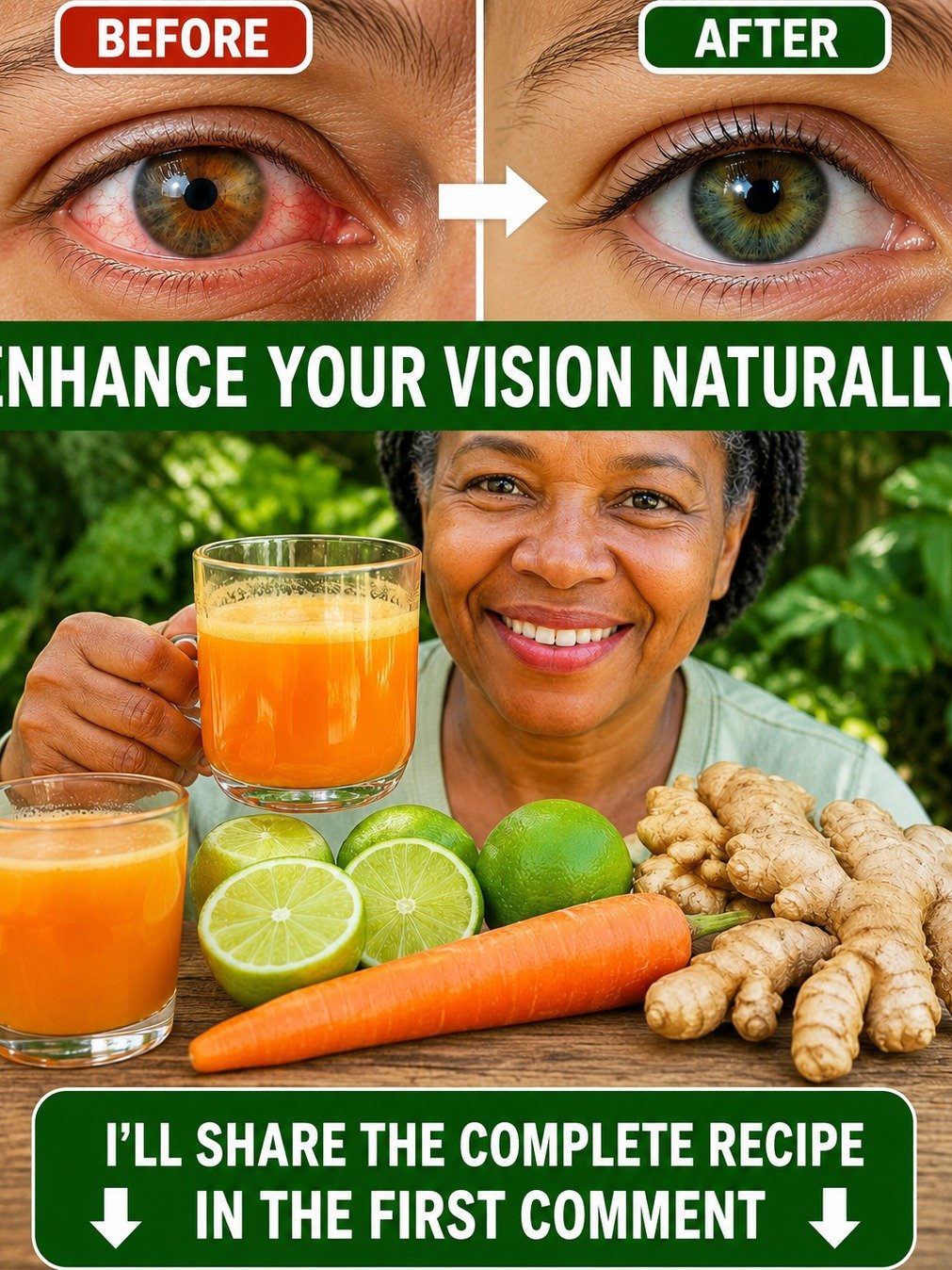 My Eye Doctor Was SHOCKED When I Revealed This Simple Homemade Juice That Transformed My Vision!