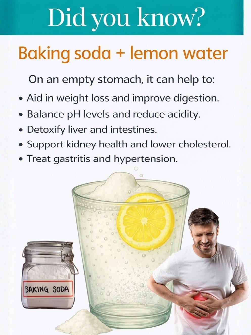 The Secret 3-Ingredient Drink That Could Revolutionize Your Health: 7 Amazing Benefits of Lemon & Baking Soda!
