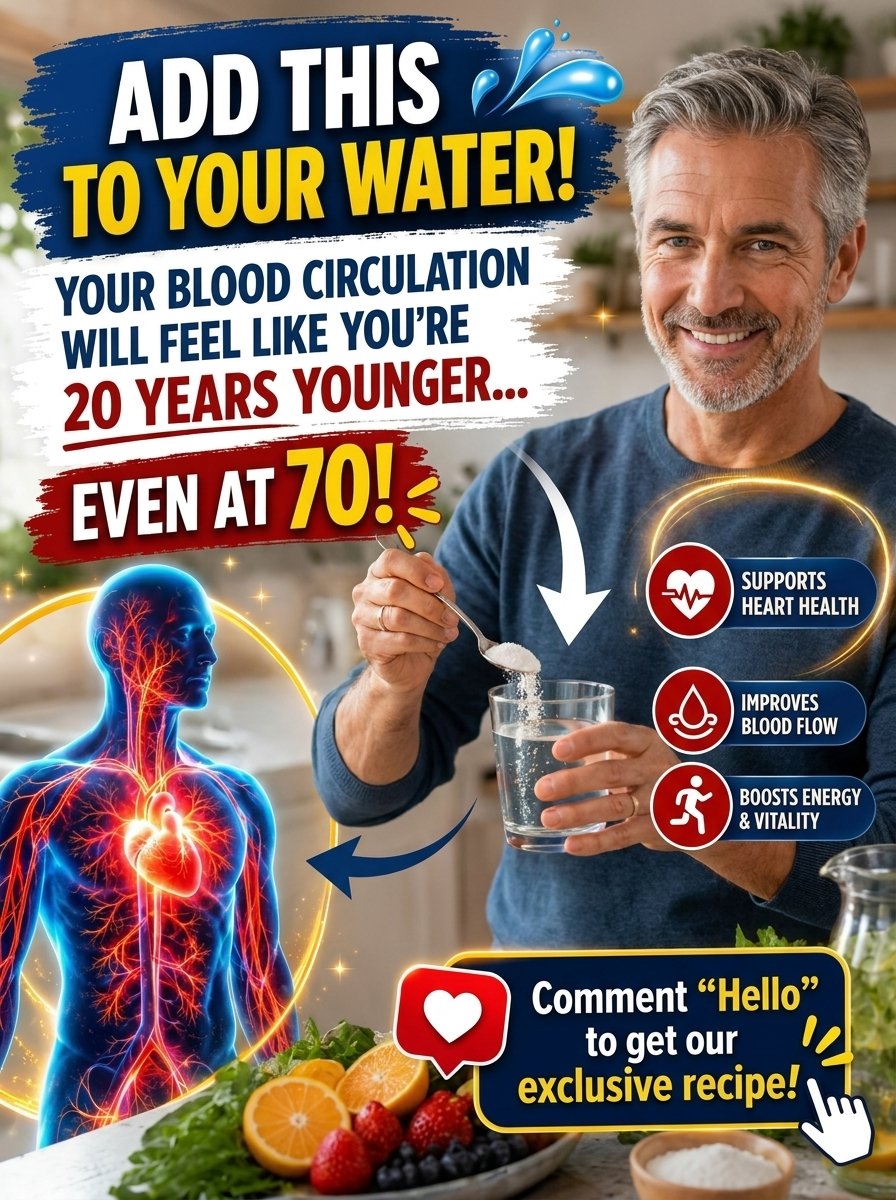 The Secret Mineral Older Adults Are Missing: Add THIS To Your Water To Instantly Revitalize Circulation!