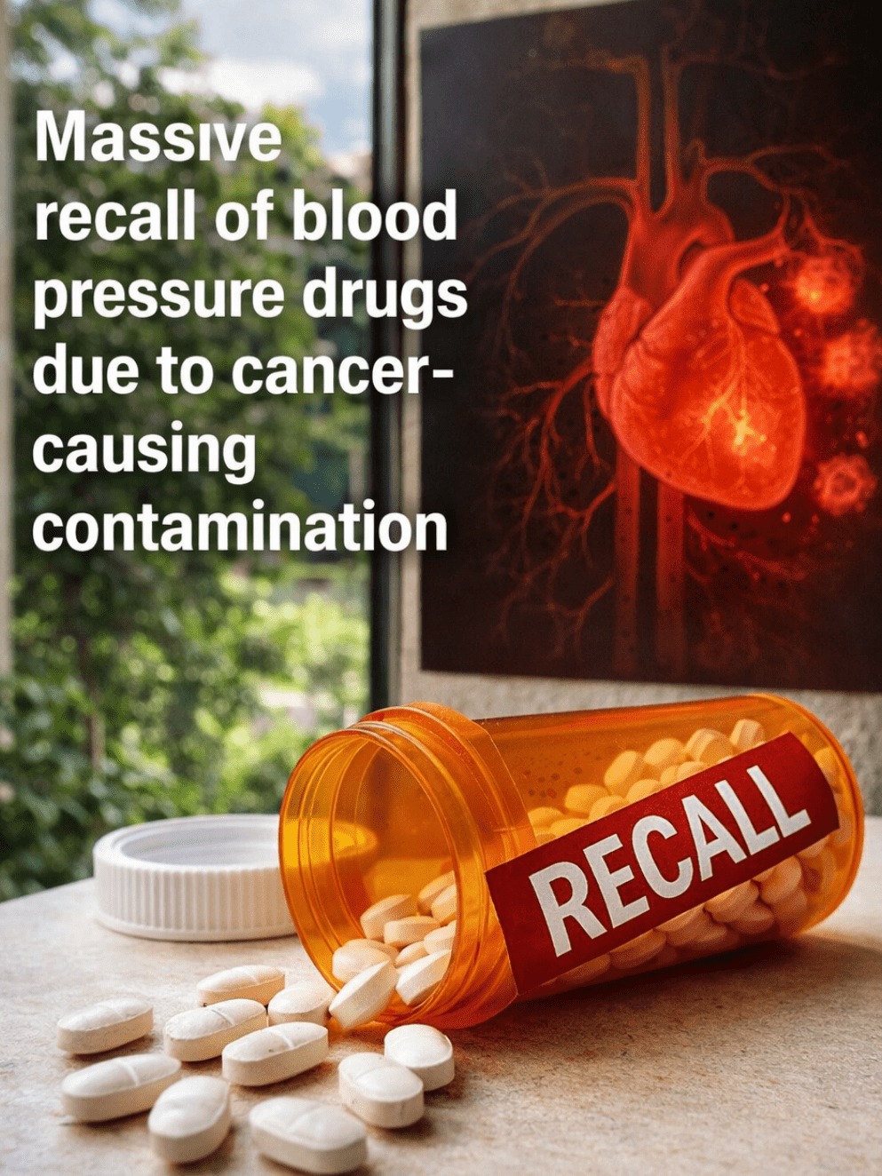 URGENT: 600,000 Bottles of THIS Common Blood Pressure Drug Just Recalled Over Cancer-Linked Impurity – Is YOURS Affected?