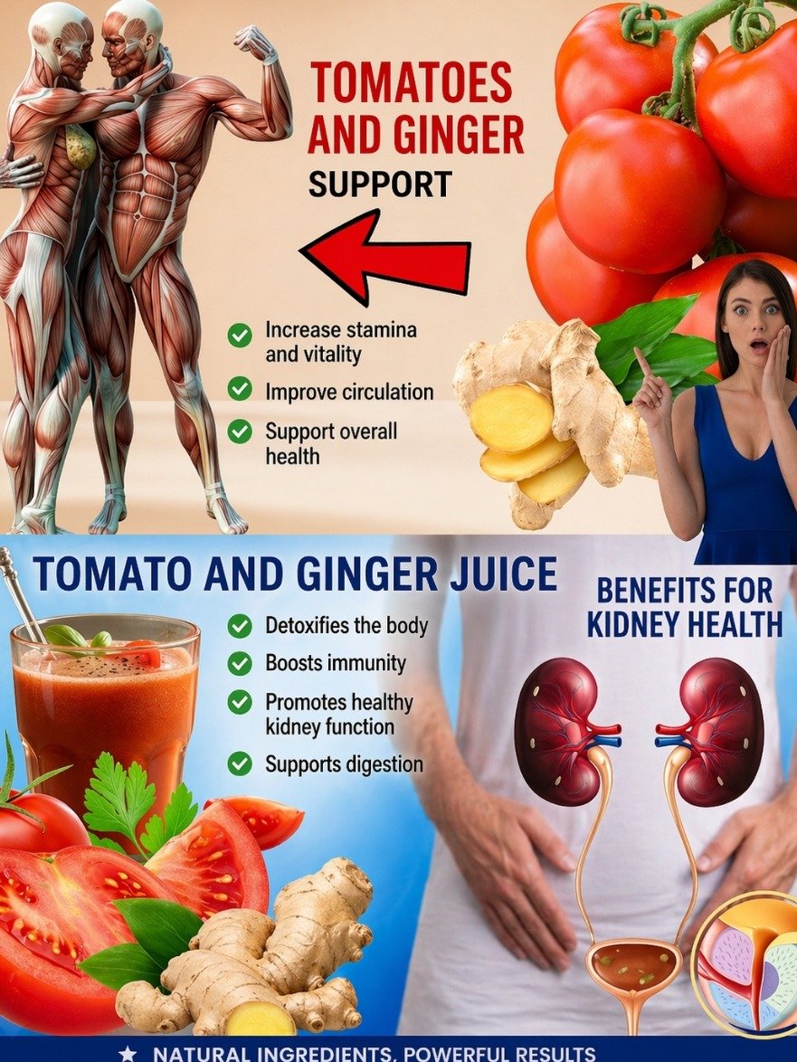 Tired of Energy Crashes? This 5-Minute Ginger & Tomato Tonic Is Your Secret Weapon for All-Day Vitality!