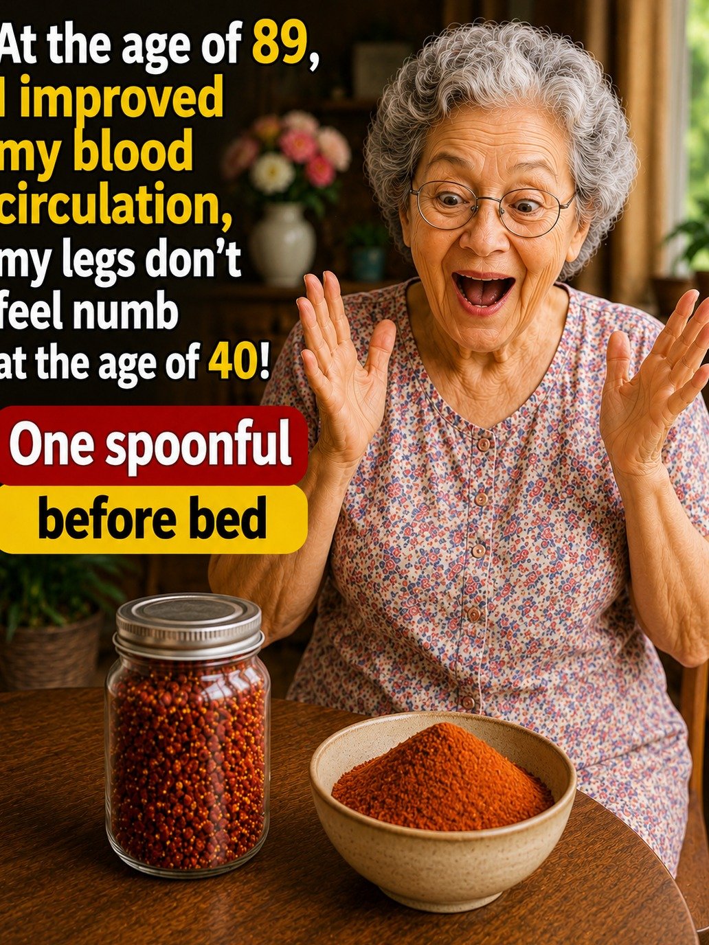 Seniors: The 1-Minute Spicy Bedtime Ritual That Could Transform Your Legs & Feet Overnight! (Don't Miss This!)