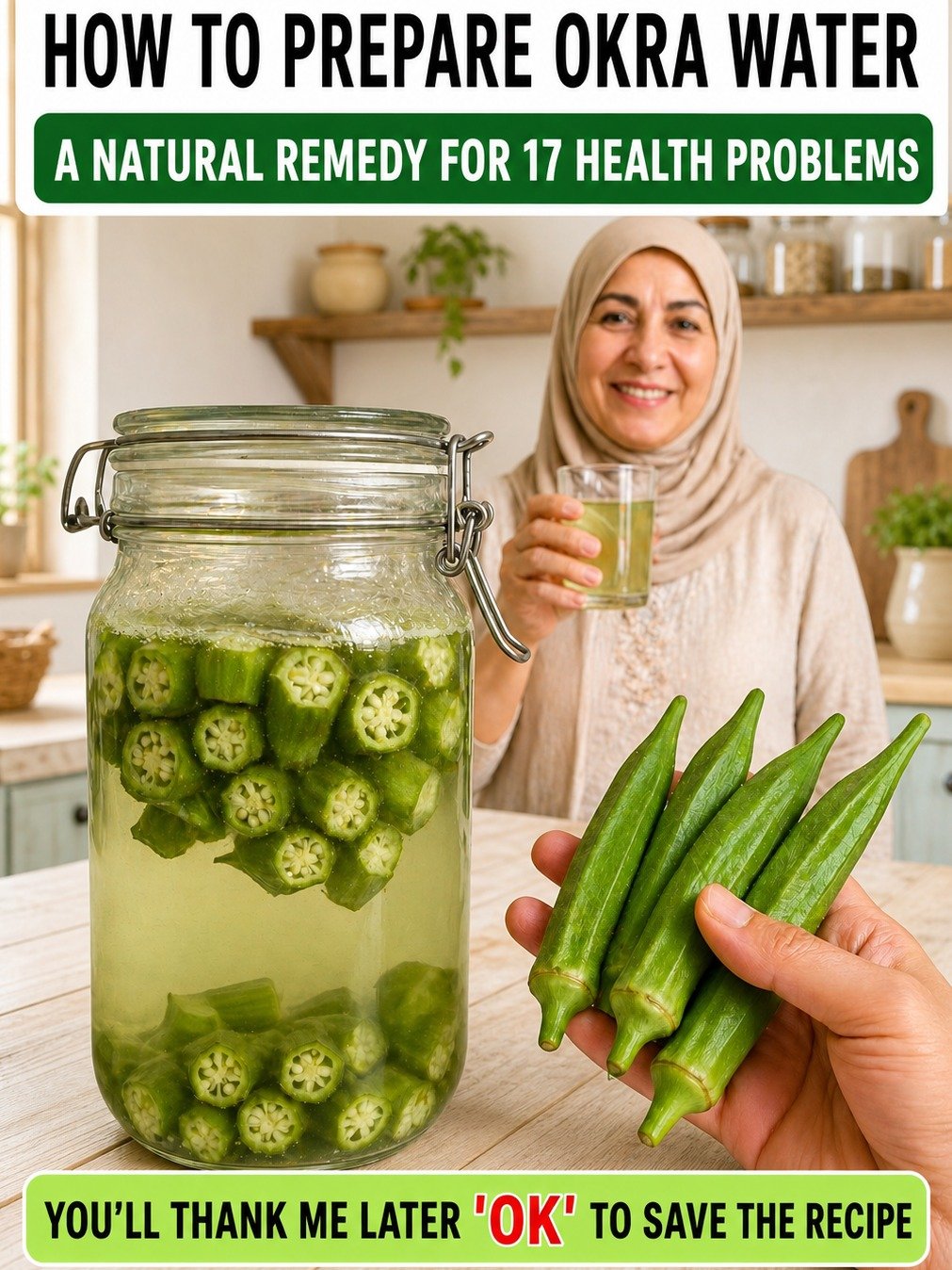 The Secret Drink Making Waves: Unlock 17 Hidden Health Benefits with This Simple Overnight Okra Water Hack!
