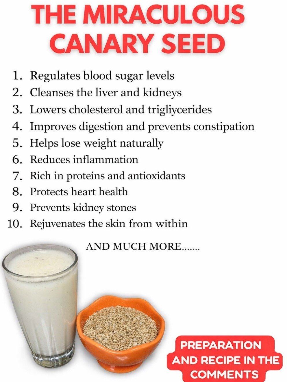 The Secret Superfood Milk You Haven't Tried Yet: Unlock 25+ Incredible Health Benefits with Canary Seed!