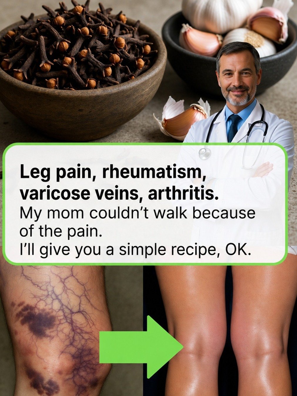 My Mom's Agonizing Leg Pain Vanished: The Shocking 7-Day Garlic & Clove Oil Secret You NEED to Know!